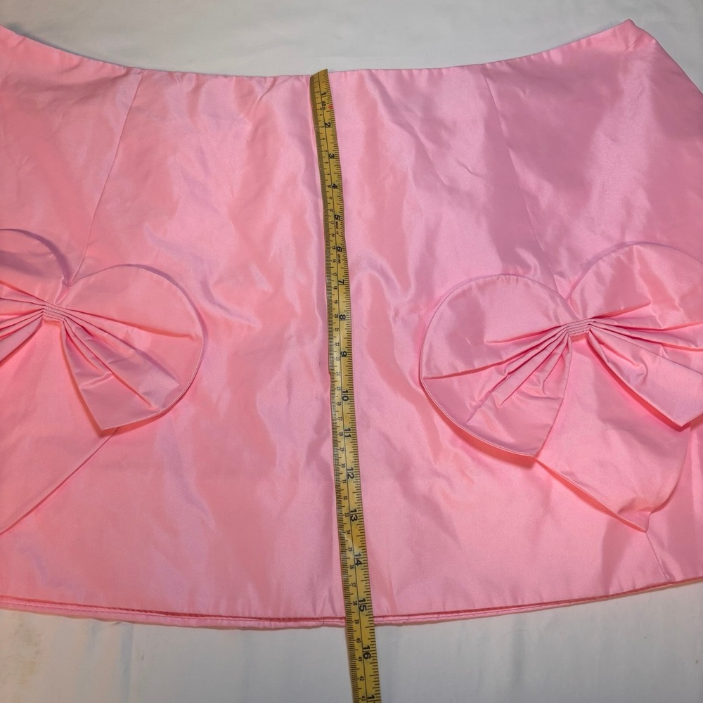 NWT Sugar Thrillz Pink Bow Mini Skirt Y2K Coquette Size 2X - Picture 5 of 8